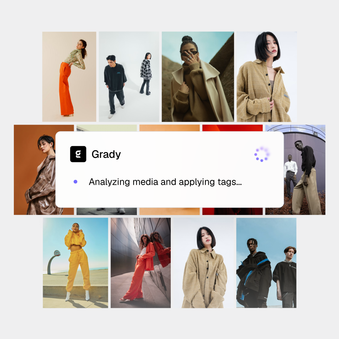 Commerce product imagery organized for catalog and campaign use