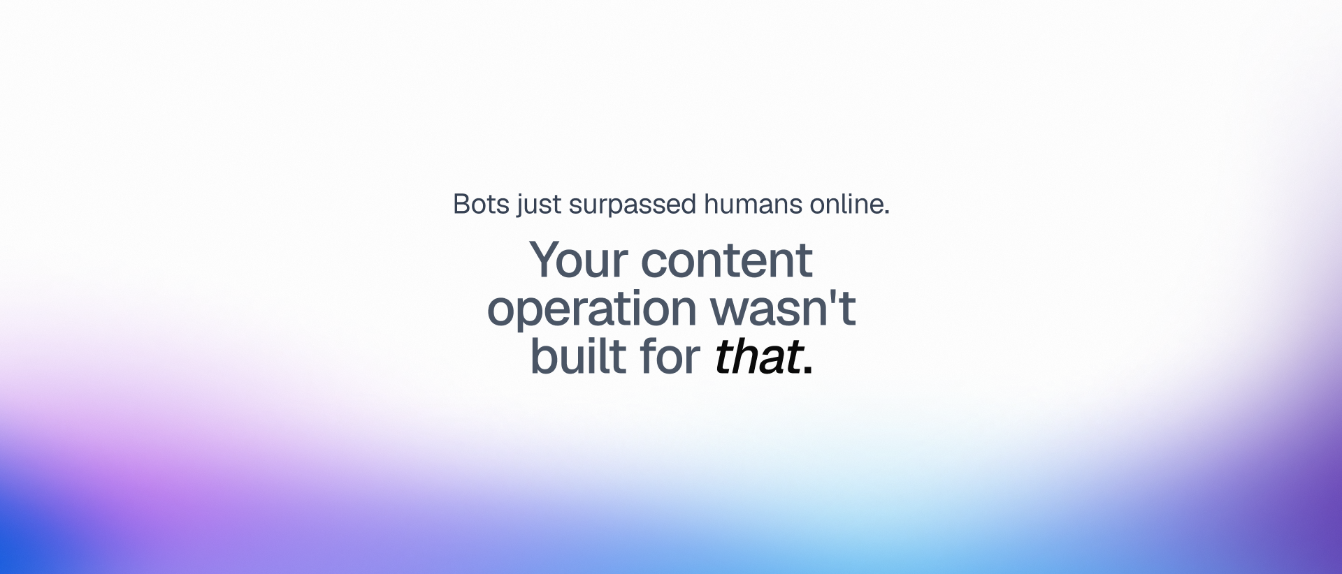 Bots just passed humans online