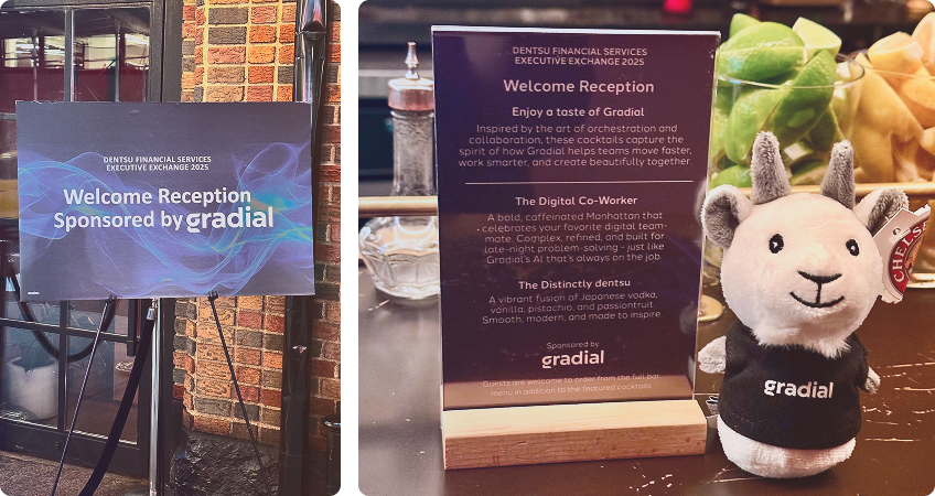 Welcome reception sponsored by Gradial