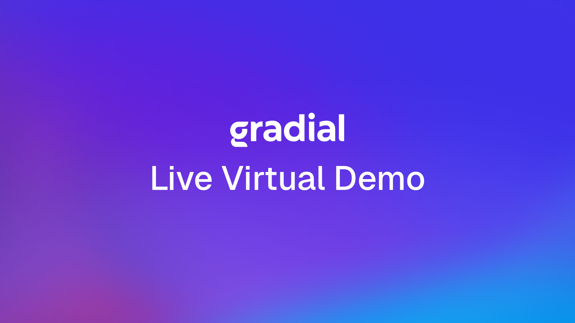 Gradial Live virtual demo recording