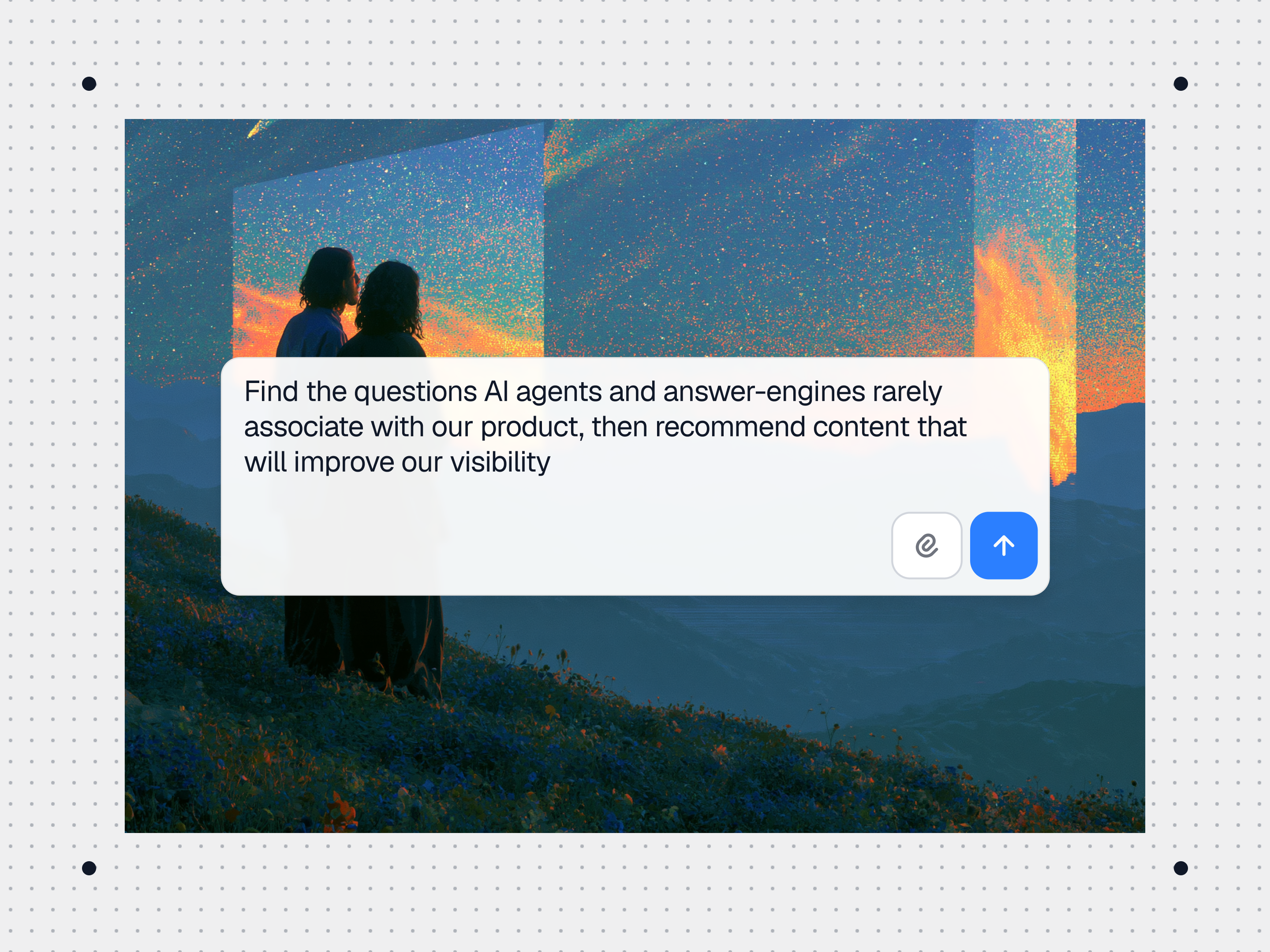 Generative engine optimization analysis interface