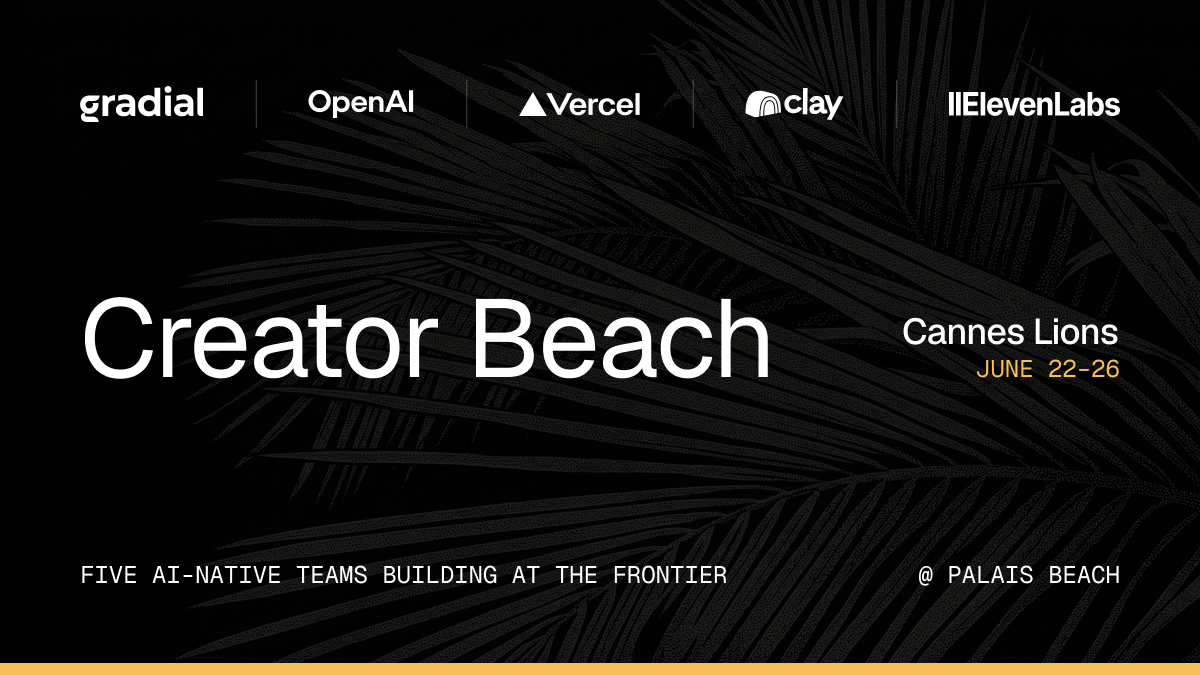 Vercel Creator Beach Cannes activation artwork
