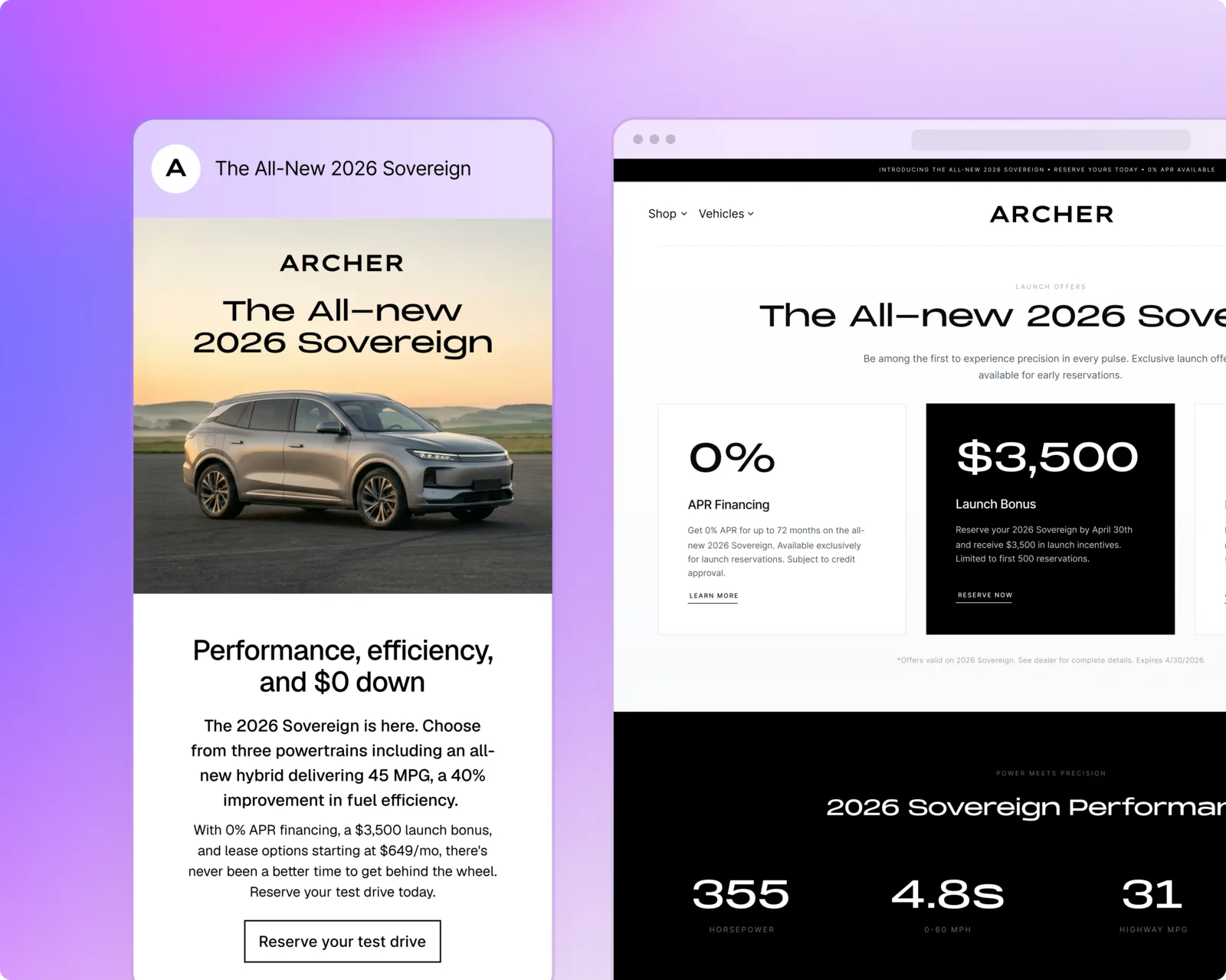 Auto launches stepper